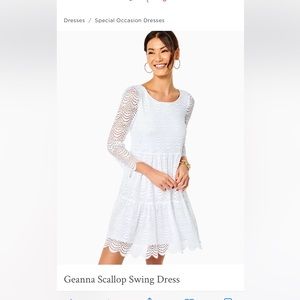 LILY PULITZER GEANNA SCALLOP SWING DRESS